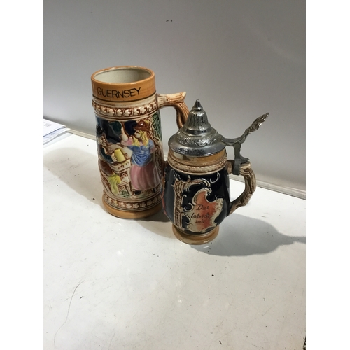 7 - A pair of German beer steins