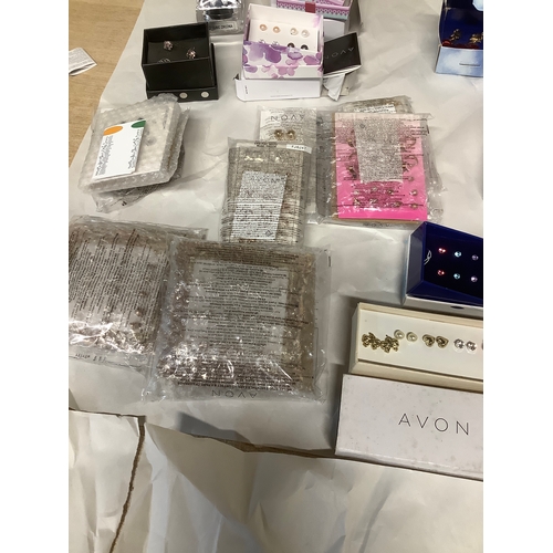 80A - Large collection earrings all new boxed Avon jewellery ideal resale opportunity