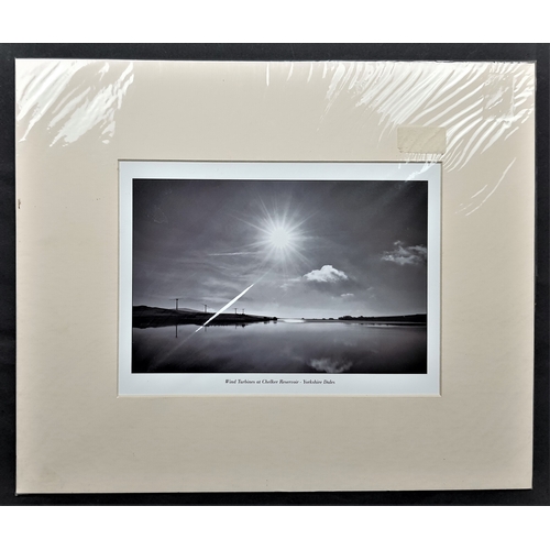 125A - 4 black & white prints in mounts. Brancaster Beach, Downham Market, Chelker Reservoir – Yorkshire Da... 