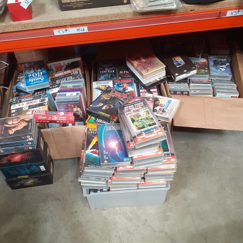 23 - Massive quantity of VHS cassette tapes. Mixed genre including Buffy, Star trek, comedy, crime and ma... 