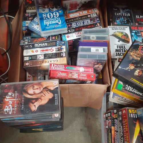 23 - Massive quantity of VHS cassette tapes. Mixed genre including Buffy, Star trek, comedy, crime and ma... 