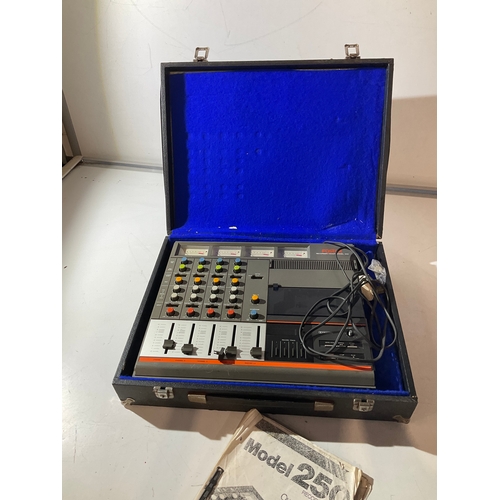 110 - Foster Model 250 Recorder/mixer. In case and include owners manual. Untested.