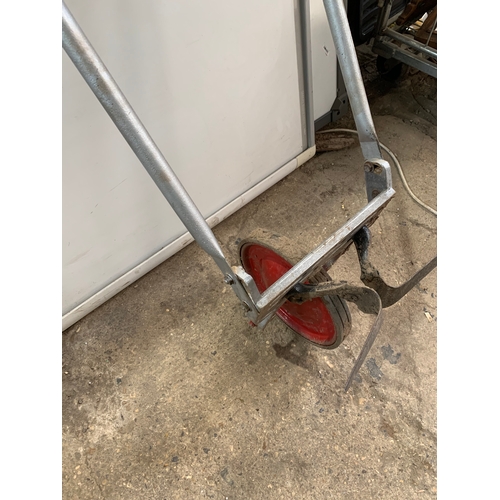 225 - Manual garden plough with attachments