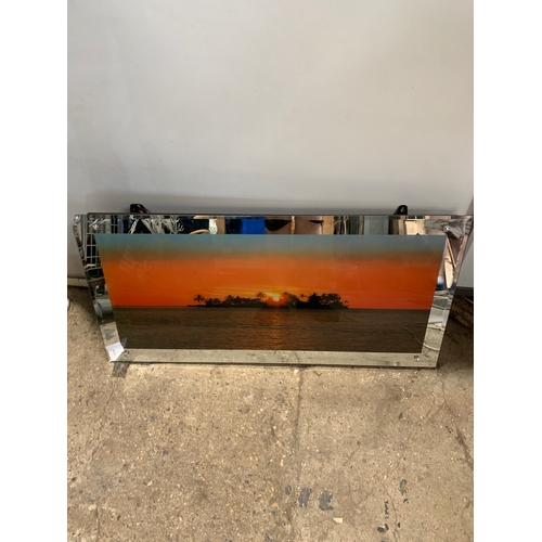 258 - 1m long light up sunset sea scene