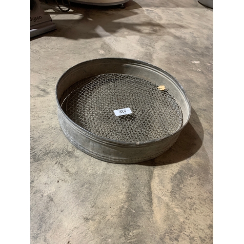 410 - Vintage metal potato sieve