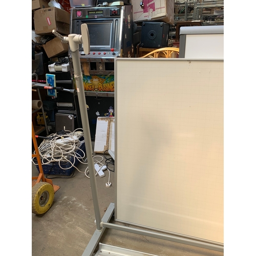 534 - Large 6x4ft whiteboard on portable stand