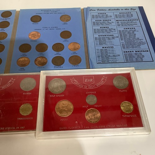 64 - 2x 1967 coinage of Great Britain sets - half crown to half penny & Great Britain 1937 halfpennies co... 