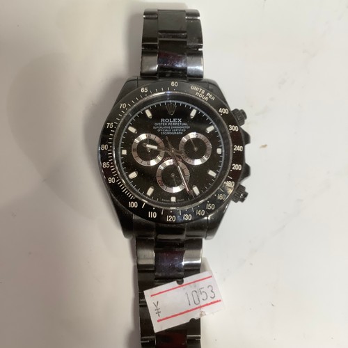 77 - Replica black Rolex watch