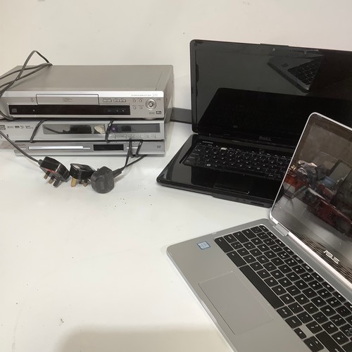 440 - ASUS Chromebook, dell laptop & 3 dvd players as untested