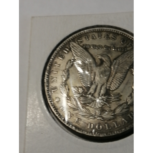 33A - USA 1921 silver dollar with artwork on the obverse