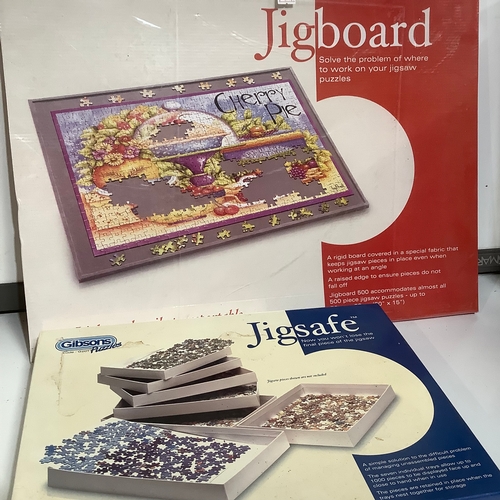 363 - Jigboard to work on jigsaws plus jigsafe boxes for jigsaw pieces