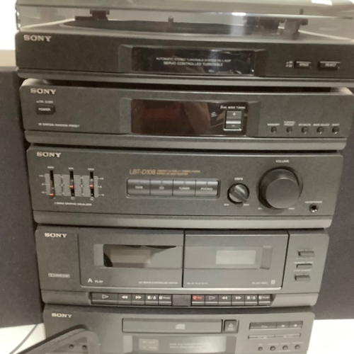 384 - Sony LBT-D108 compcact Hi-Fidelity stereo system stereo CD deck Hi-fi system with speakers - all wor... 