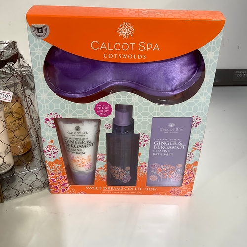 391 - 2 spa gift sets 1 is calcot spa other is Royal jelly new sealed