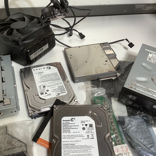 396 - Job lot of PC parts dvd drive etc sold as spares