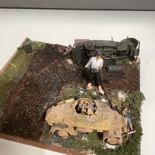 397 - Diorama of tanks