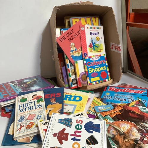 406 - Box and a bag full of children’s books to many to list