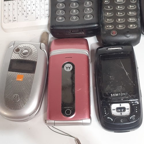 36 - Old phones x 7. Includes Cellnets, Nokia, Motorola etc