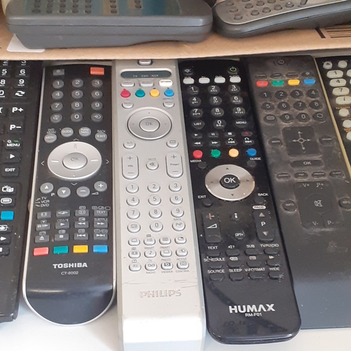 70A - Quantity remote controls. Top brands included, Humax, Hitachi, Toshiba and more