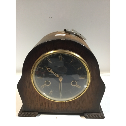 44 - Collectable small Smiths mantle clock with key