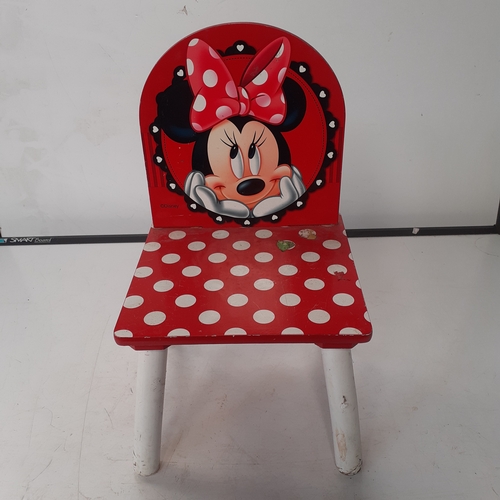 27 - Child size Minnie Mouse chair.