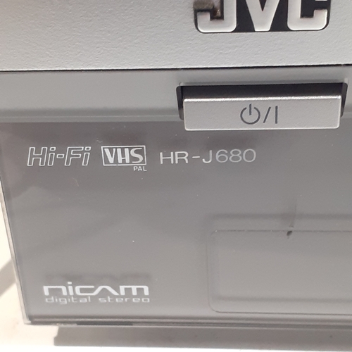 17 - JVC Model HR-J680EK. Video cassette recorder, in working order.