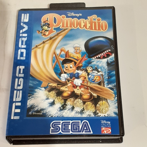 23 - Sega megadrive game. Disney's Pinnochio. Good condition