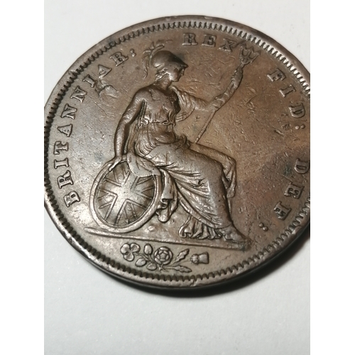 35A - COINS : William IV penny in very fine condition