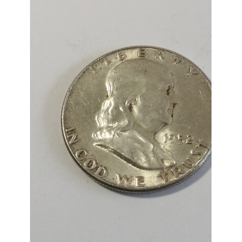 26A - COINS : USA 1952 silver half dollar (12.5 grams of 0.900 silver)