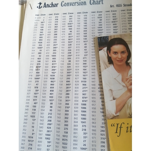 44A - Vintage Anchor / DMC /Venus embroidery thread conversion chart