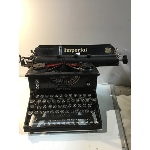 293 - Imperial heavy cast vintage type writer