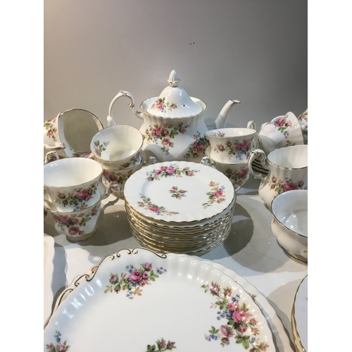 301 - Royal Albert Moss Rose tea service set