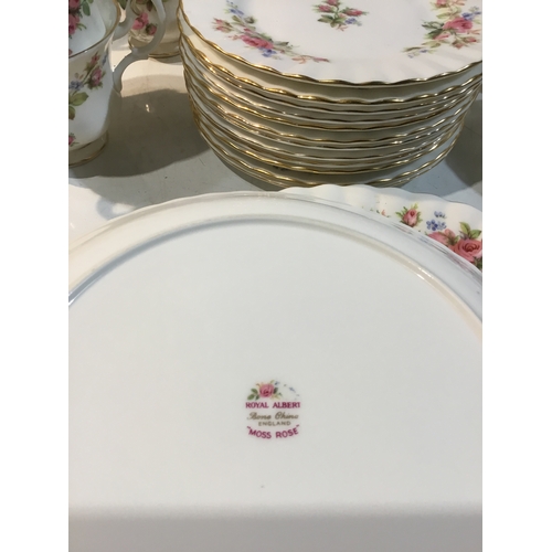 301 - Royal Albert Moss Rose tea service set