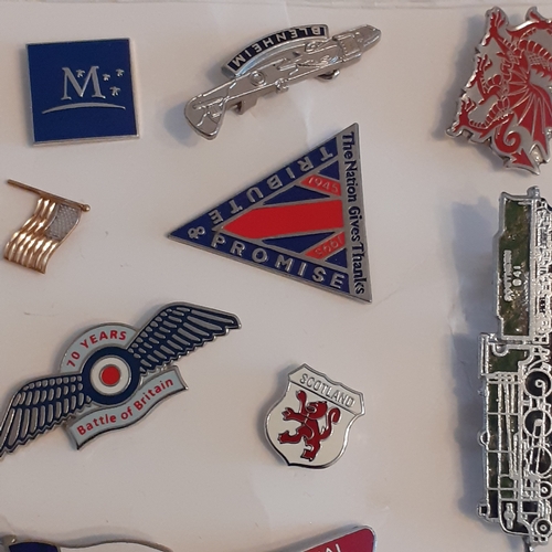 1 - Quantity of pin badges. Some interesting ones relating to the war and forces, some charity and some ... 