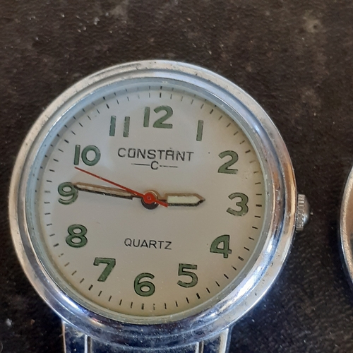 94 - 2 nurses style fob watches. A Quartz Constant and a Winnie the Pooh. Good condition but require batt... 