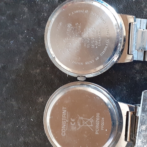 94 - 2 nurses style fob watches. A Quartz Constant and a Winnie the Pooh. Good condition but require batt... 