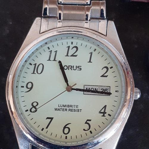 68 - Quantity of Lorus watches mainly men's.  Some are good condition, one has broken face. All require b... 