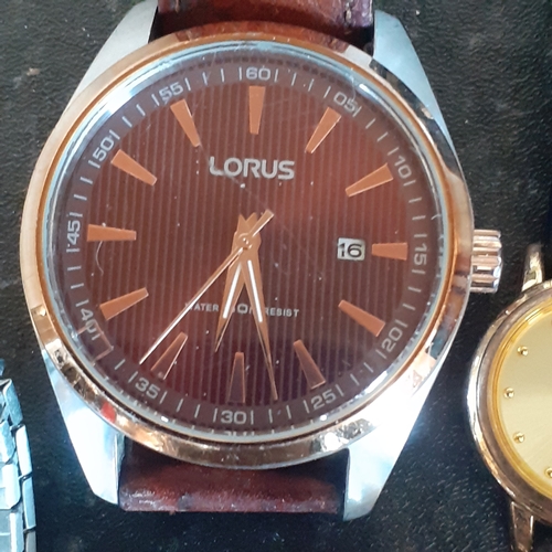 68 - Quantity of Lorus watches mainly men's.  Some are good condition, one has broken face. All require b... 