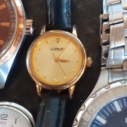 68 - Quantity of Lorus watches mainly men's.  Some are good condition, one has broken face. All require b... 