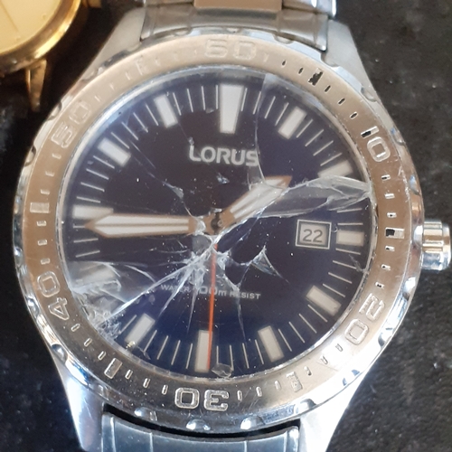 68 - Quantity of Lorus watches mainly men's.  Some are good condition, one has broken face. All require b... 