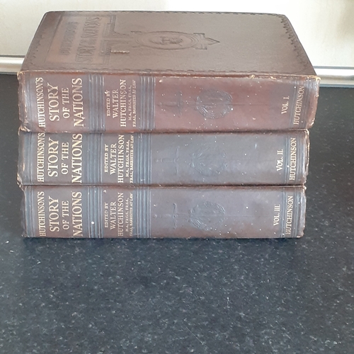 8 - Hutchinson Story of the Nations volumes 1, 2 and 3. All pages present and mostly clean. One page in ... 