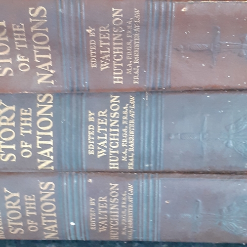 8 - Hutchinson Story of the Nations volumes 1, 2 and 3. All pages present and mostly clean. One page in ... 