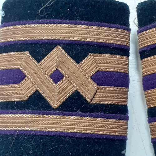 49 - Set of Merchant Navy possibly WW1 Officers Epaulettes. Nice condition and detail