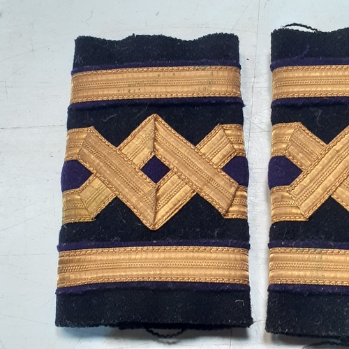 49 - Set of Merchant Navy possibly WW1 Officers Epaulettes. Nice condition and detail