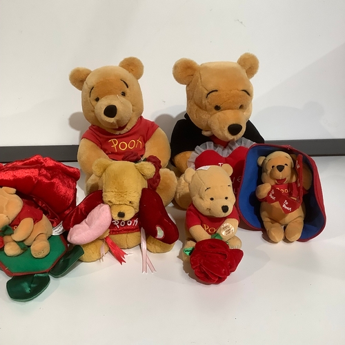 240 - 6 Disneyland resort Winnie Pooh love themed bears