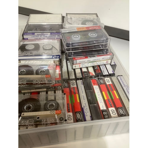 261 - Large collection of pre-recordable tapes with lots of songs now 27 foster and Allen Rock Anthems jus... 