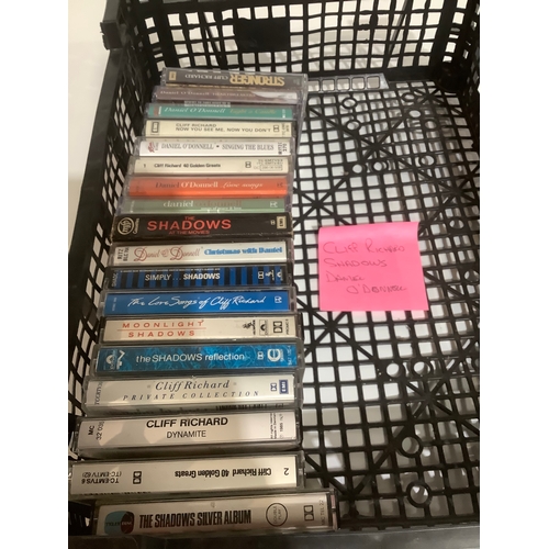 269 - Collection of tapes to include Cliff Richard, Shadows, Daniel O'donnel etc