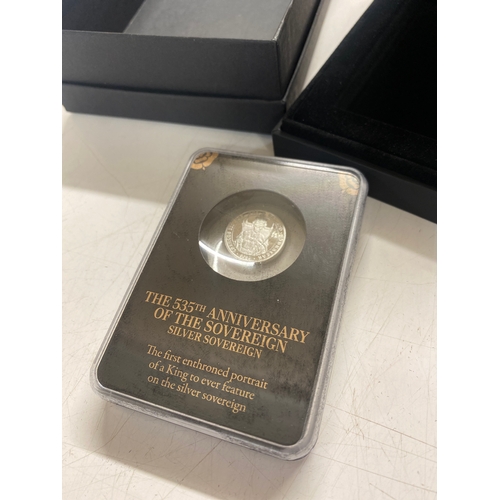 72A - The London Mint Office - the 535th anniversary of the sovereign - silver sovereign - 2022