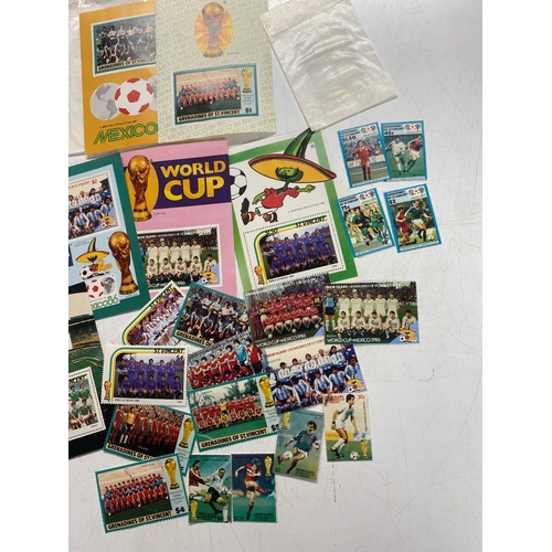 74A - Quantity of World Cup stamps inc Mexico 86, St Vincent & Grenadines