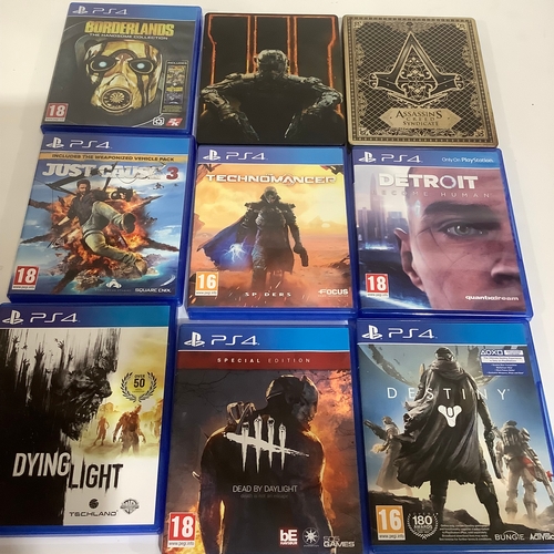 369 - 9 PS4 games to include call of duty black ops Destiny Assassins Creed to name a few