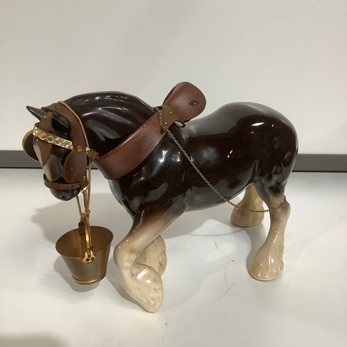 83 - Large 40cm span ceramic shire horse